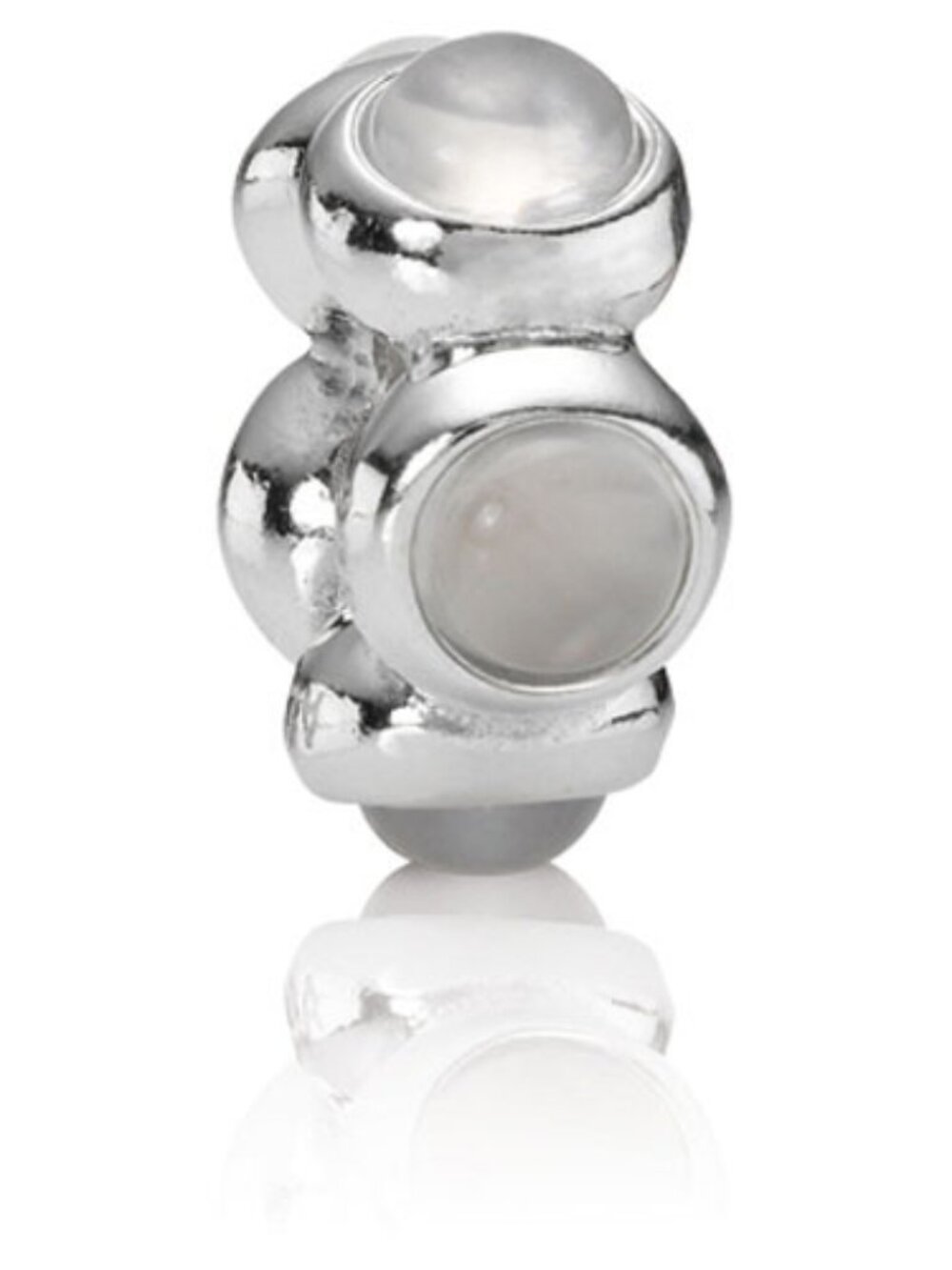 PANDORA Moonstone Cabochon Charm Authentic Sterling Silver